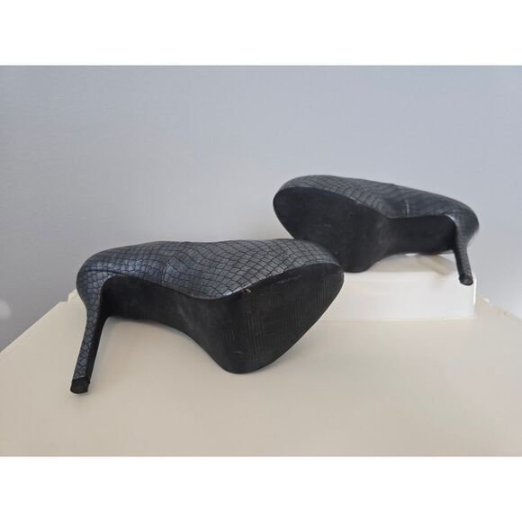 Steve Madden Snakeskin Platform Heels Size 10 – Dark Glam, 5.5” Stiletto Bold - Picture 5 of 6